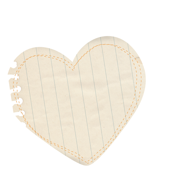 heart-shaped note