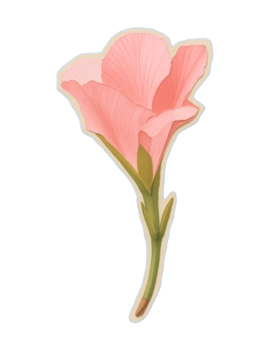 vintage tulip sticker